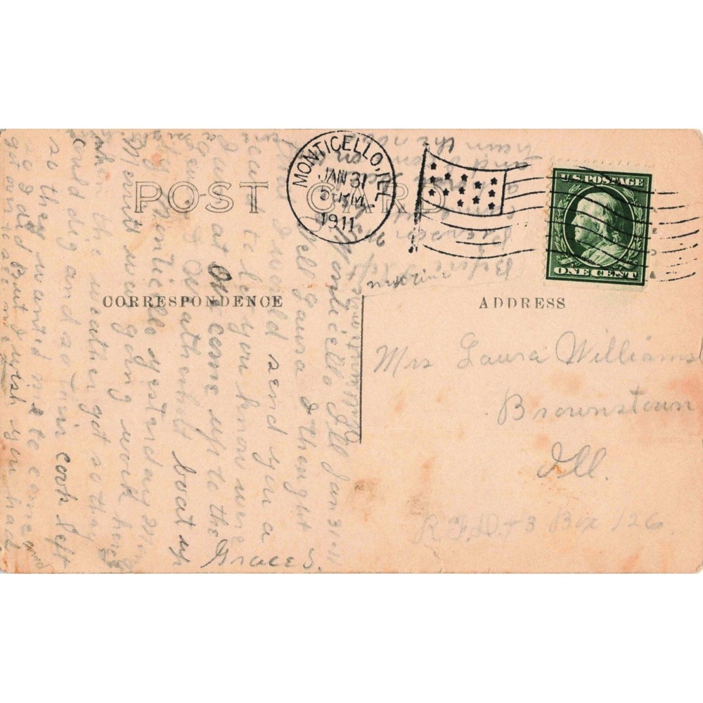 RPPC 1909 Native American Gambling Game WH Martin 101 Real Photo Postcard - Picture 2 of 2